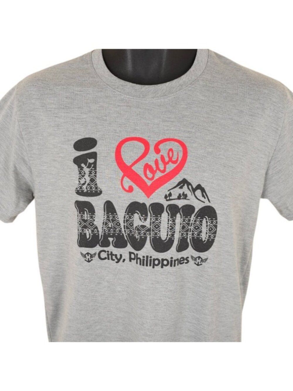 I Love Baguio City T Shirt Mens Size Medium Gray Philippines Travel Destination